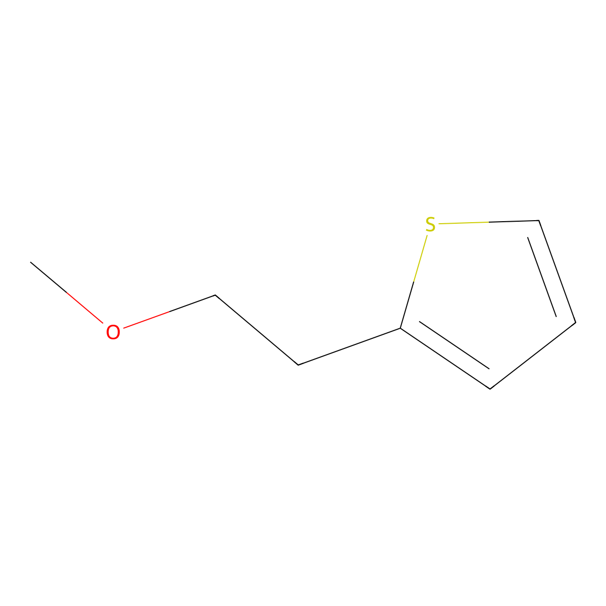 2-(2-Methoxyethyl)thiophene molecular structure, CAS 51062-09-0