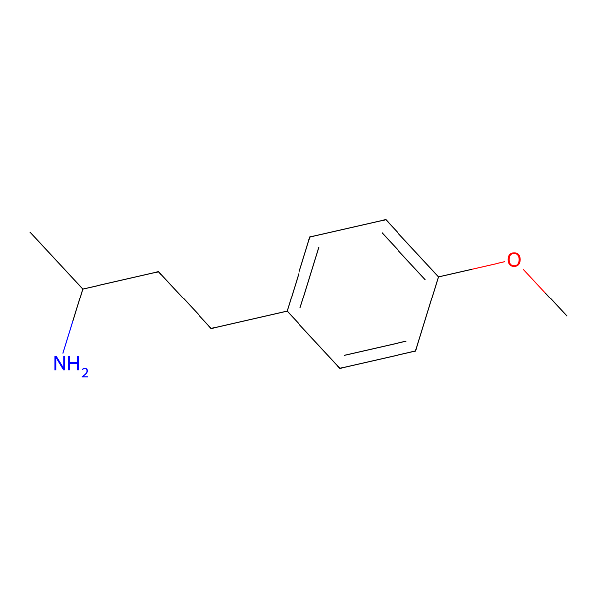 4-Methoxy-alpha-methylbenzenepropanamine molecular structure, CAS 51062-15-8