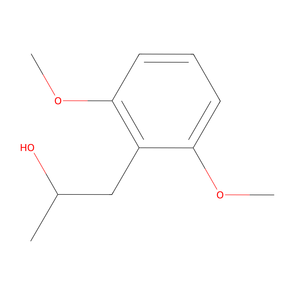 1-(2,6-Dimethoxyphenyl)propan-2-ol molecular structure, CAS 51065-63-5