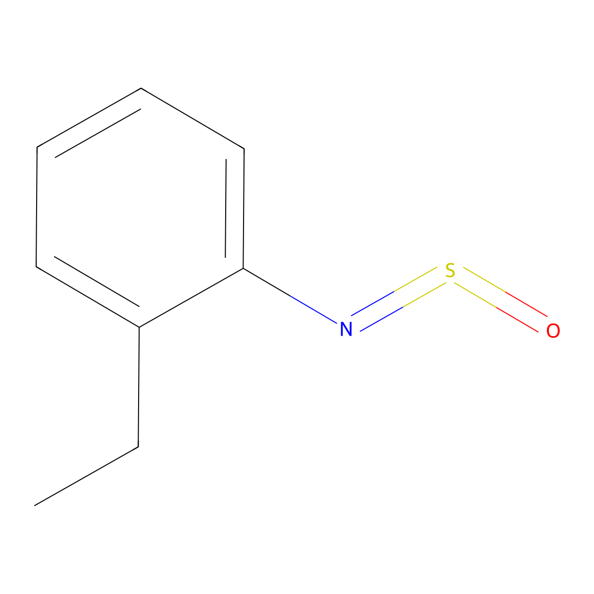 1-Ethyl-2-(sulfinylamino)benzene molecular structure, CAS 51068-24-7