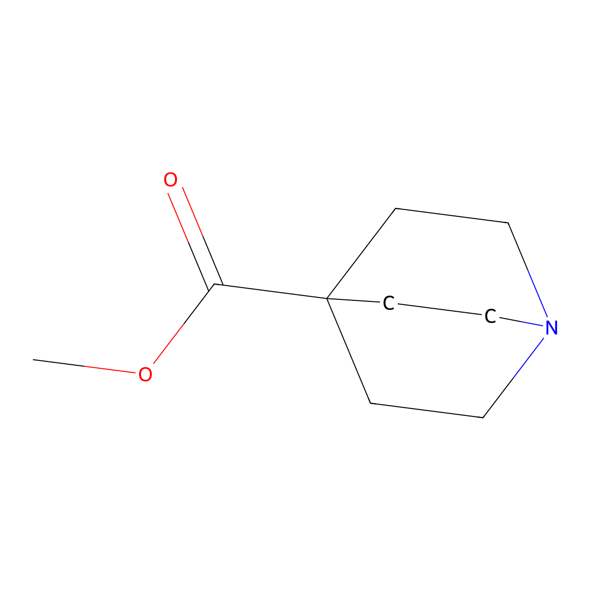 Methyl quinuclidine-4-carboxylate molecular structure, CAS 51069-26-2