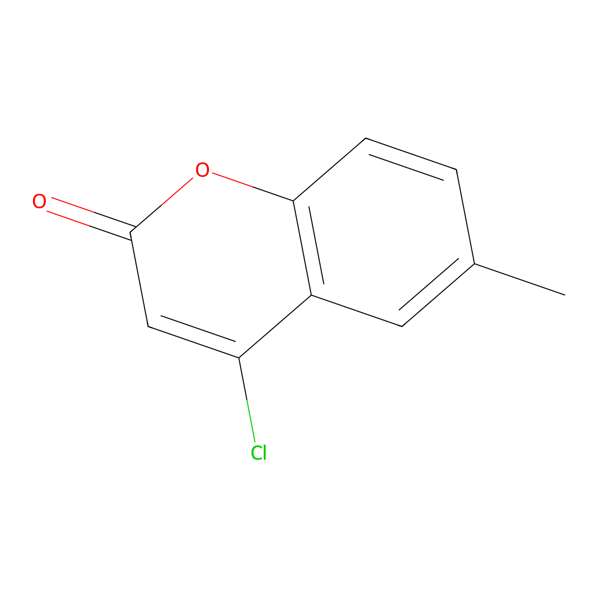 4-chloro-6-methyl-2H-chromen-2-one molecular structure, CAS 51069-75-1