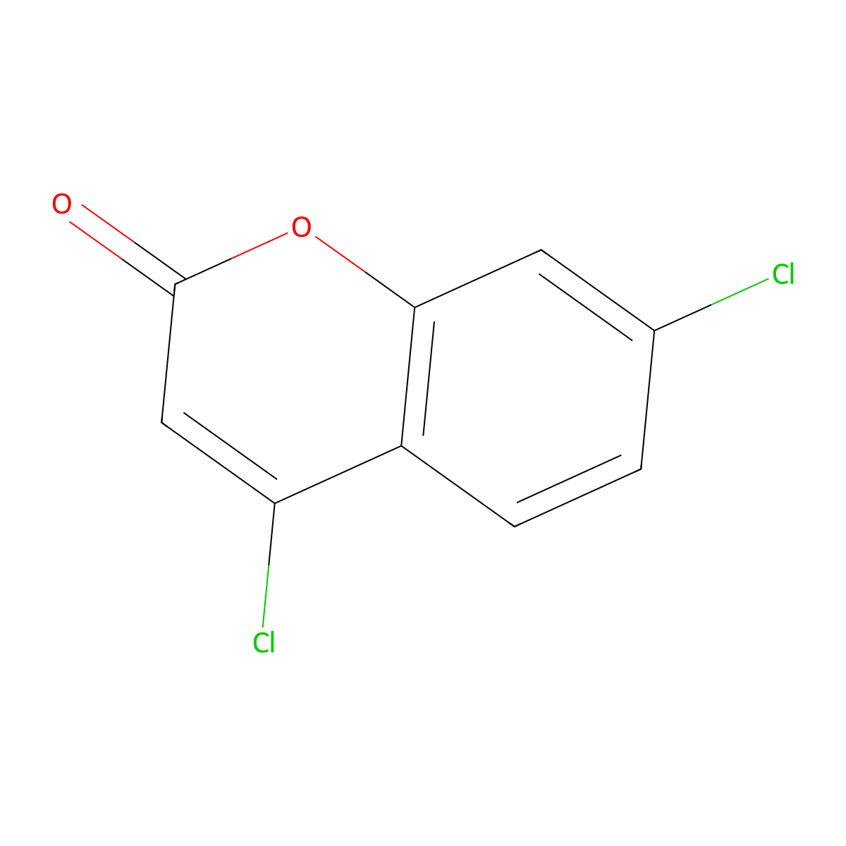 4,7-dichloro-2H-chromen-2-one molecular structure, CAS 51069-79-5