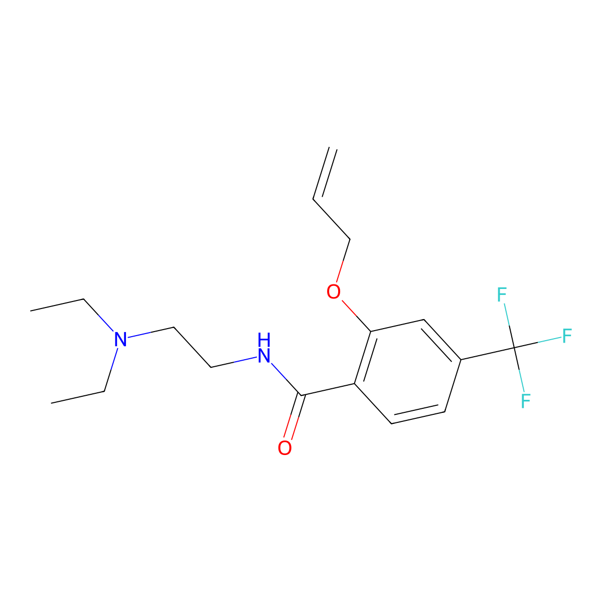 Flualamide molecular structure, CAS 5107-49-3