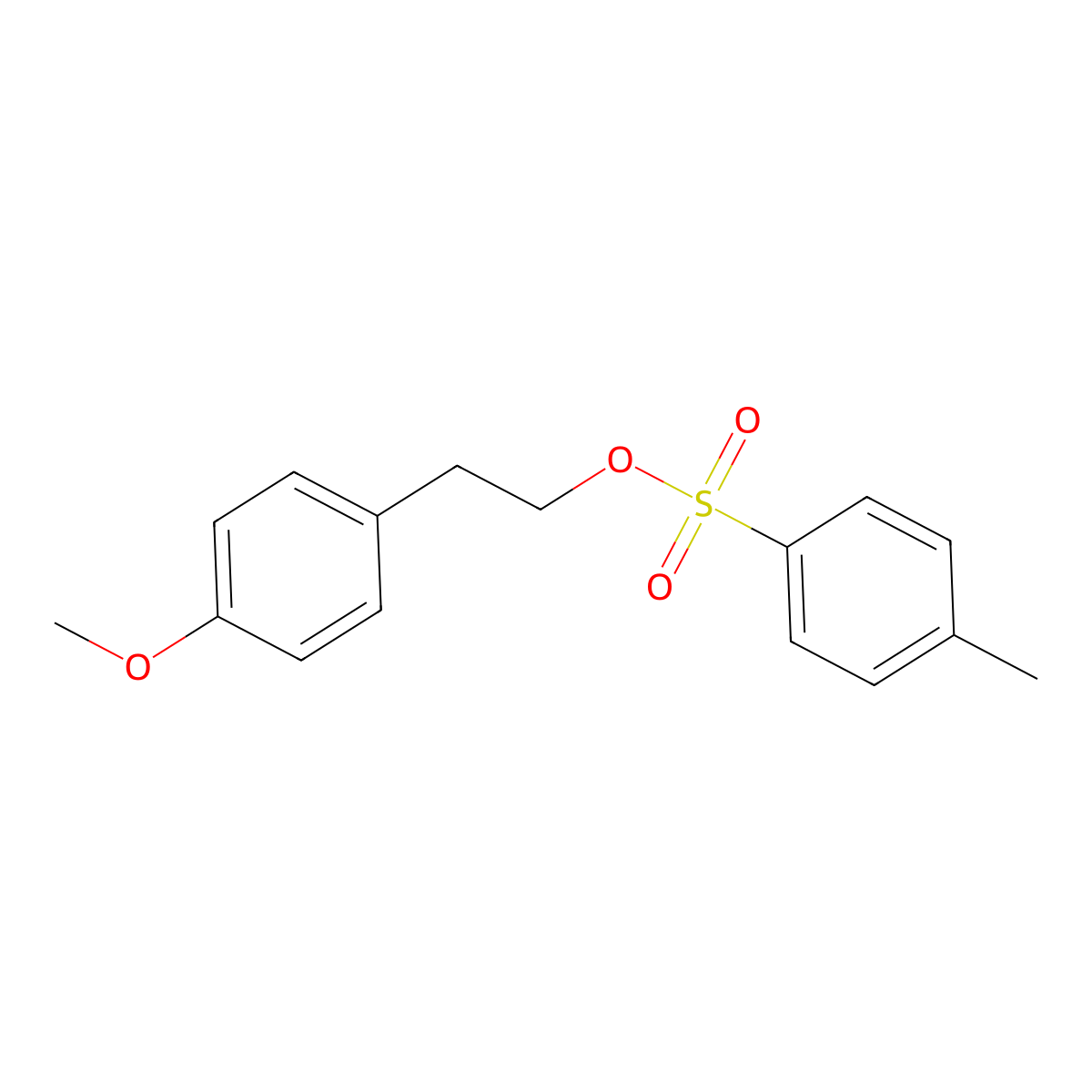 2-(4-Methoxyphenyl)ethyl 4-methylbenzenesulfonate molecular structure, CAS 5107-52-8