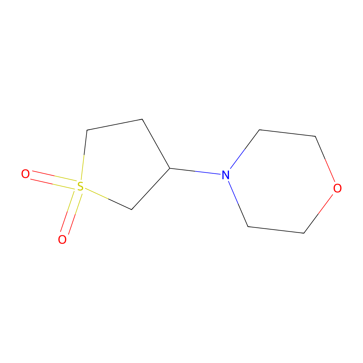 4-(Tetrahydro-1,1-dioxido-3-thienyl)morpholine molecular structure, CAS 51070-64-5