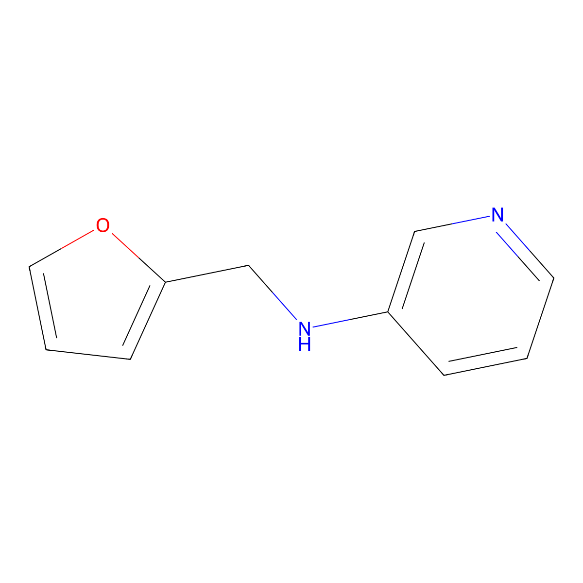 N-[(furan-2-yl)methyl]pyridin-3-amine molecular structure, CAS 510703-88-5