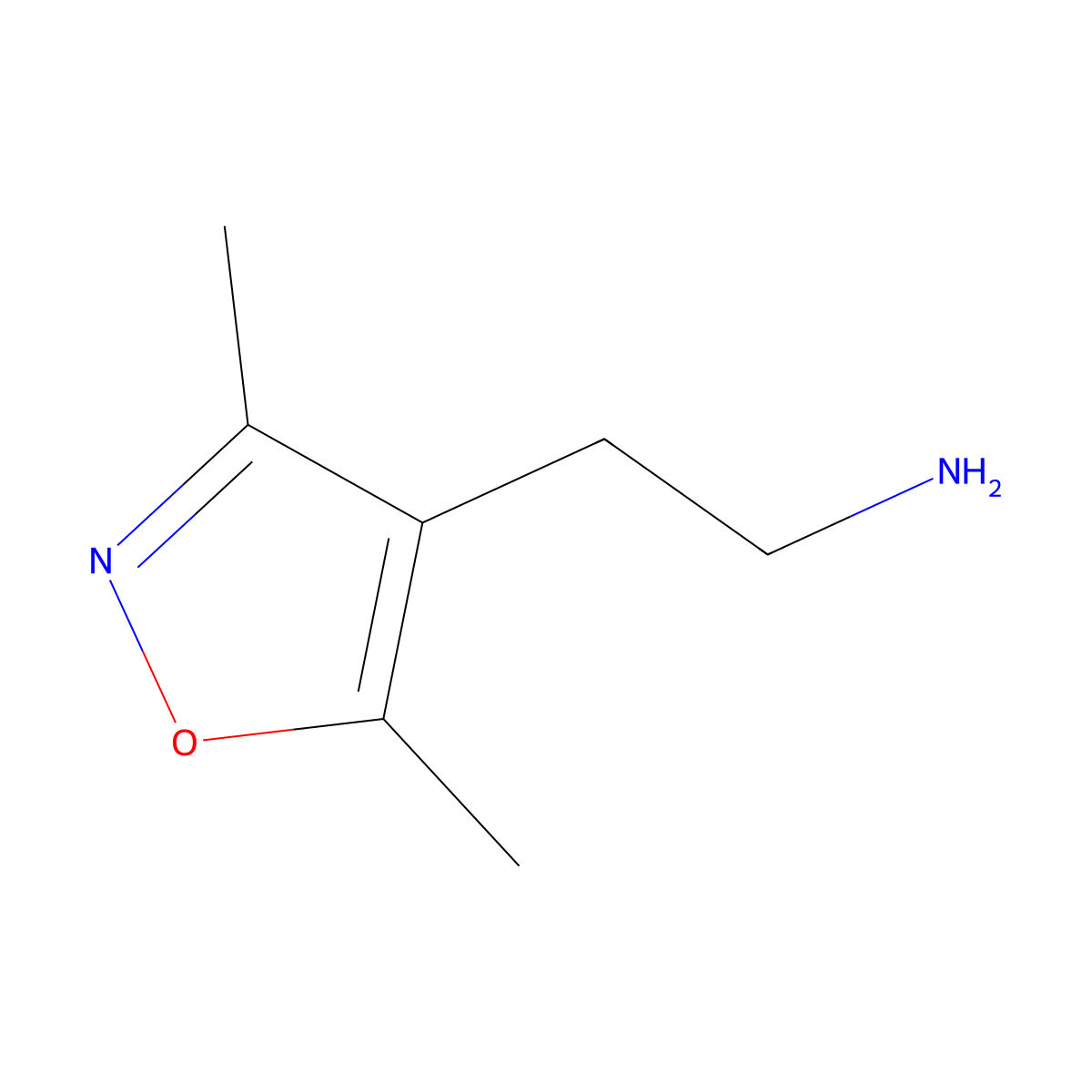 2-(Dimethyl-1,2-oxazol-4-yl)ethan-1-amine molecular structure, CAS 510717-69-8