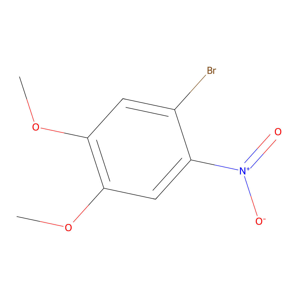 4-Bromo-5-nitroveratrole molecular structure, CAS 51072-66-3