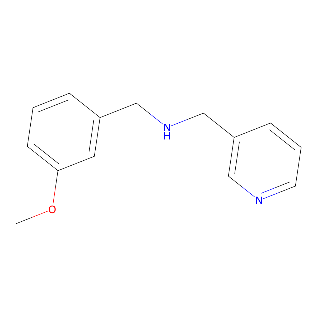 (3-Methoxy-benzyl)-pyridin-3-ylmethyl-amine molecular structure, CAS 510723-55-4
