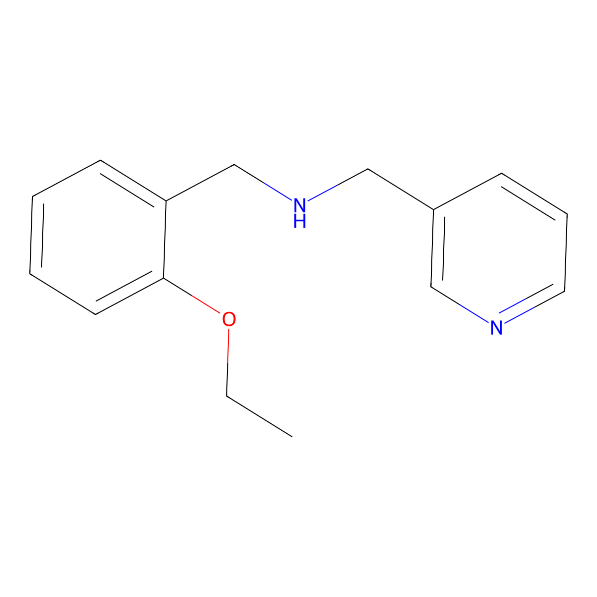 (2-Ethoxy-benzyl)-pyridin-3-ylmethyl-amine molecular structure, CAS 510723-56-5