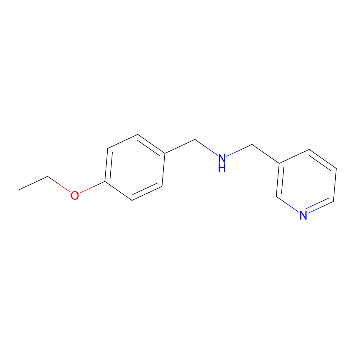 (4-Ethoxy-benzyl)-pyridin-3-ylmethyl-amine molecular structure, CAS 510723-57-6