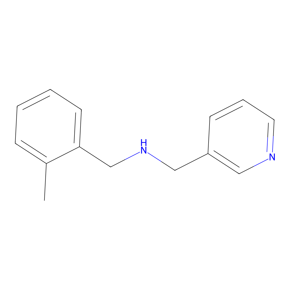 (2-Methyl-benzyl)-pyridin-3-ylmethyl-amine molecular structure, CAS 510723-58-7