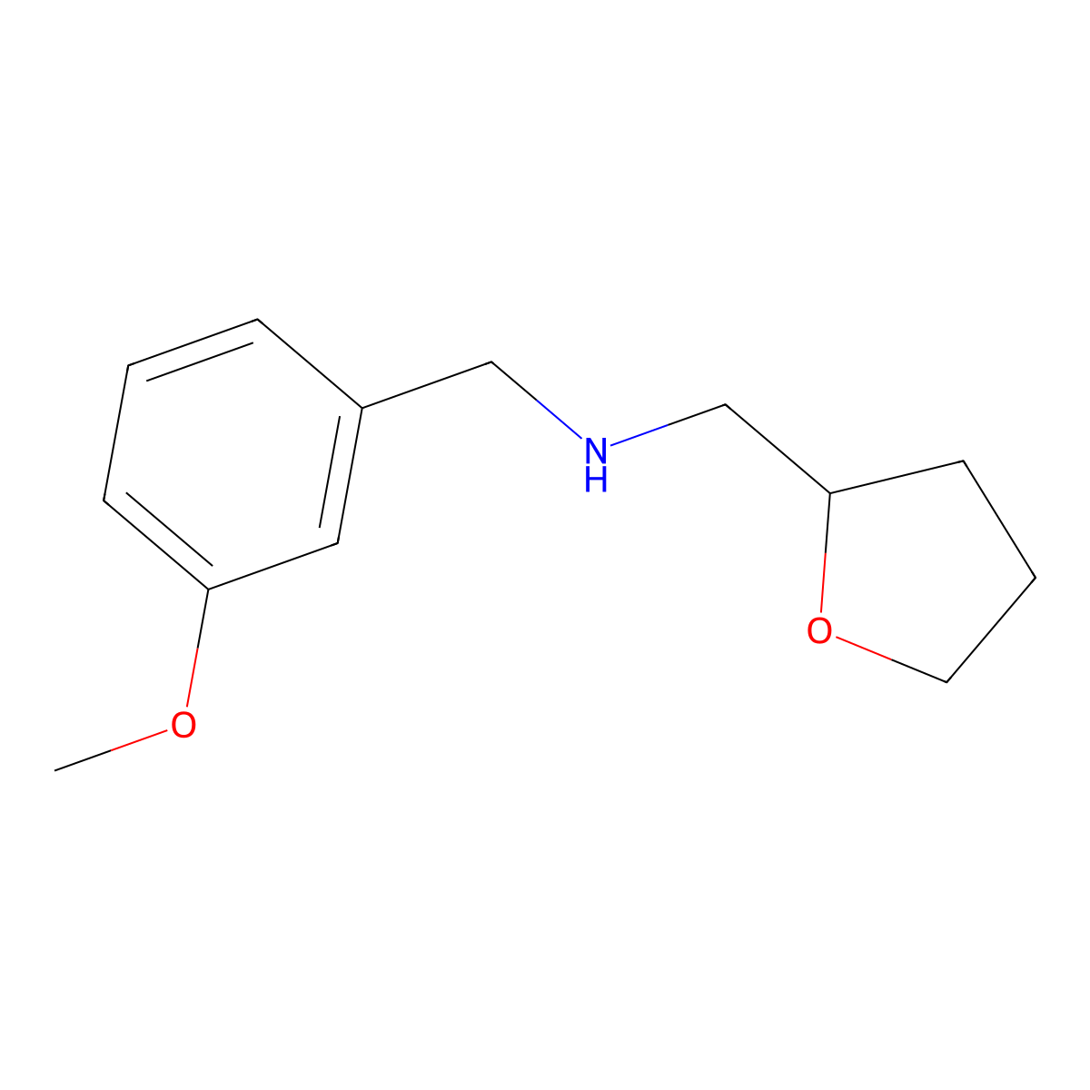 [(3-Methoxyphenyl)methyl][(oxolan-2-yl)methyl]amine molecular structure, CAS 510723-82-7