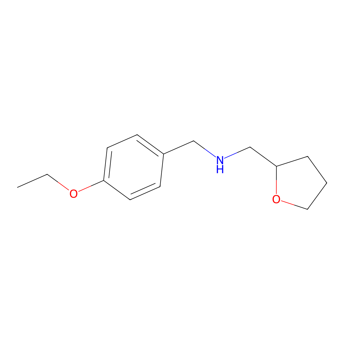 (4-Ethoxy-benzyl)-(tetrahydro-furan-2-ylmethyl)-amine molecular structure, CAS 510723-83-8