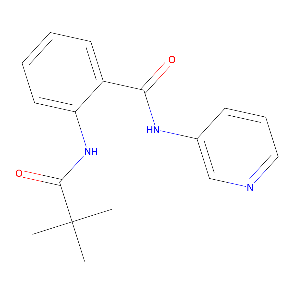 2-(2,2-dimethylpropanoylamino)-N-pyridin-3-ylbenzamide molecular structure, CAS 510724-17-1