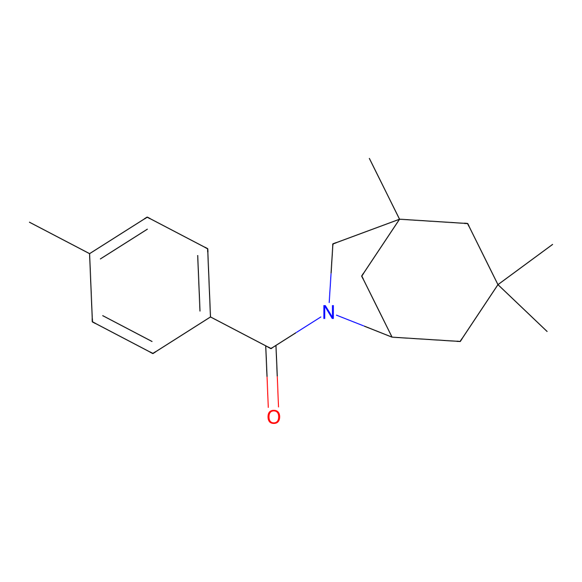 (4-Methylphenyl)(1,3,3-trimethyl-6-azabicyclo[3.2.1]oct-6-yl)methanone molecular structure, CAS 510724-21-7