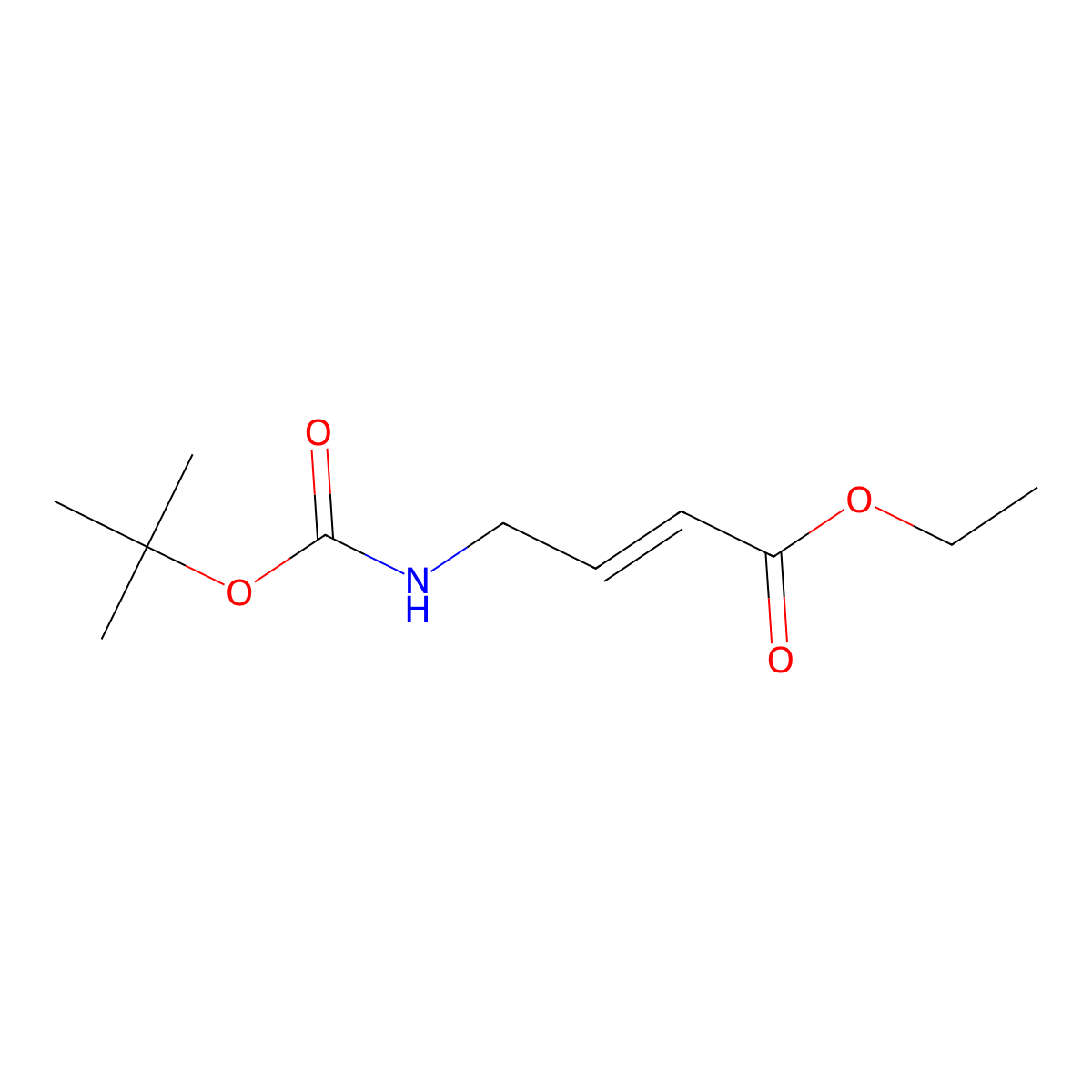 2-Butenoic acid, 4-[[(1,1-dimethylethoxy)carbonyl]amino]-, ethyl ester molecular structure, CAS 510729-27-8