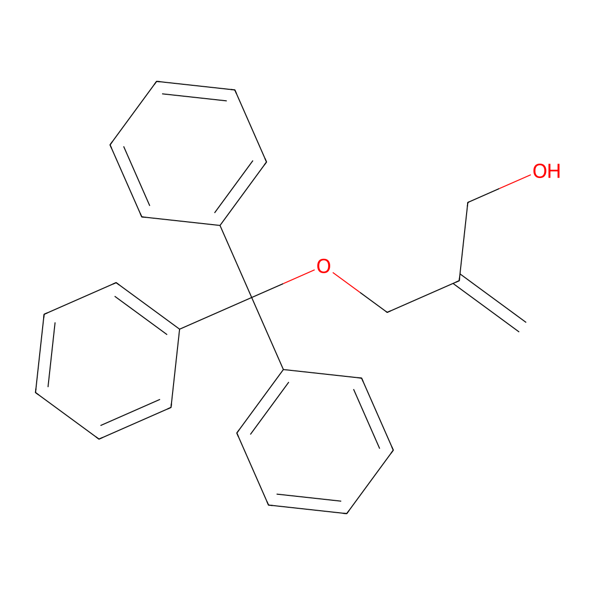 2-Triphenylmethoxymethyl-2-propen-1-ol molecular structure, CAS 510730-17-3