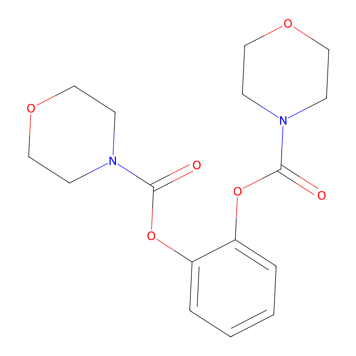 4-Morpholinecarboxylic acid, 1,2-phenylene ester molecular structure, CAS 510734-16-4