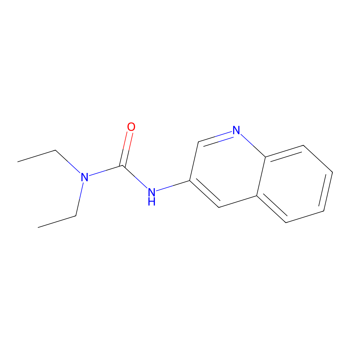 3,3-Diethyl-1-(quinolin-3-yl)urea molecular structure, CAS 510734-36-8