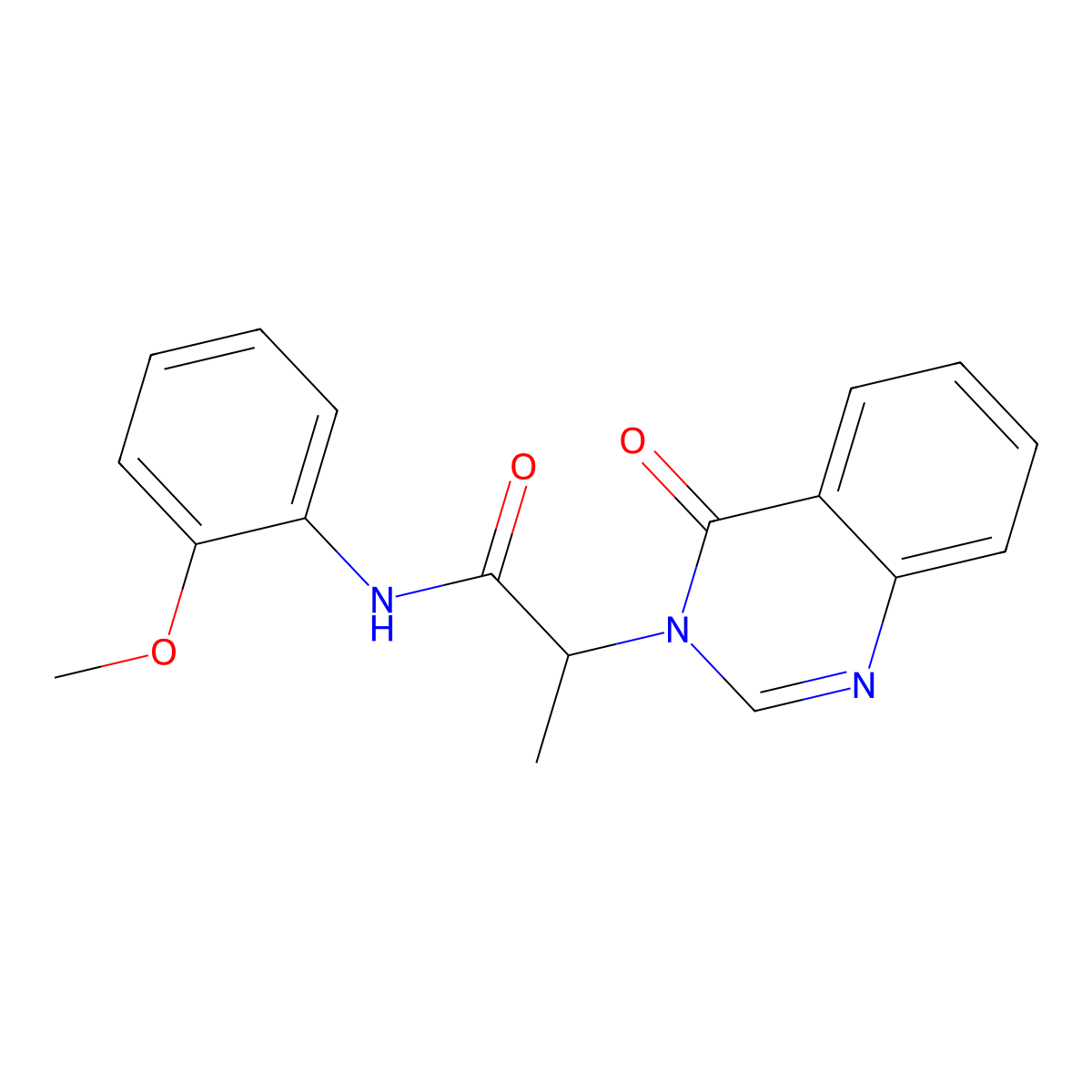 N-(2-methoxyphenyl)-2-(4-oxoquinazolin-3-yl)propanamide molecular structure, CAS 510737-53-8