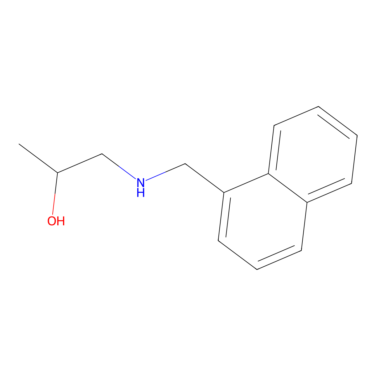 1-((Naphthalen-1-ylmethyl)amino)propan-2-ol molecular structure, CAS 510740-03-1