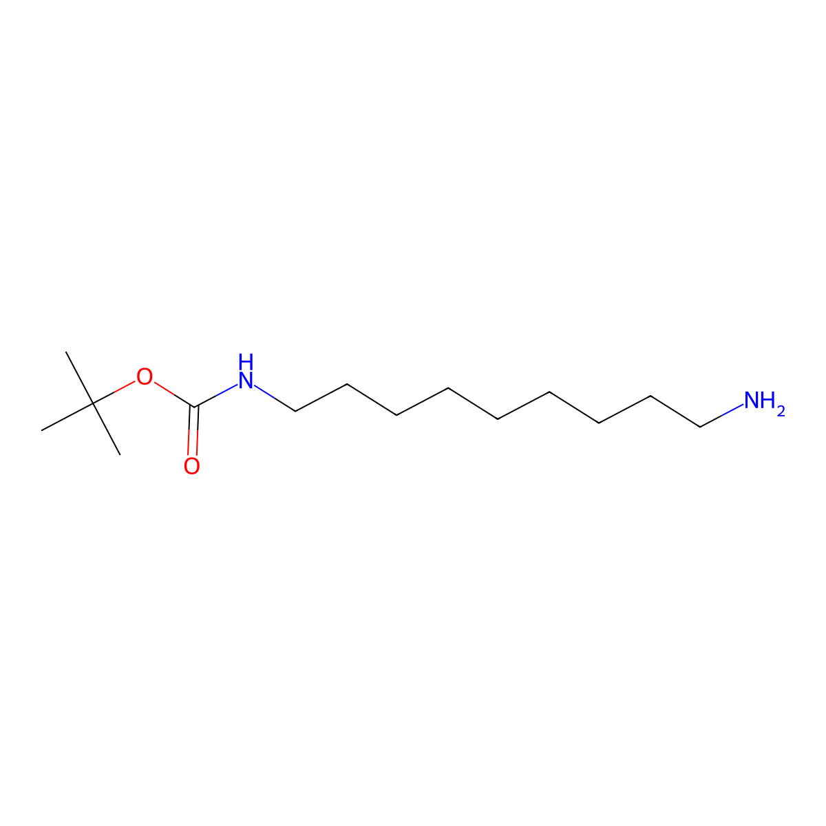 tert-butyl N-(9-aminononyl)carbamate molecular structure, CAS 510754-90-2