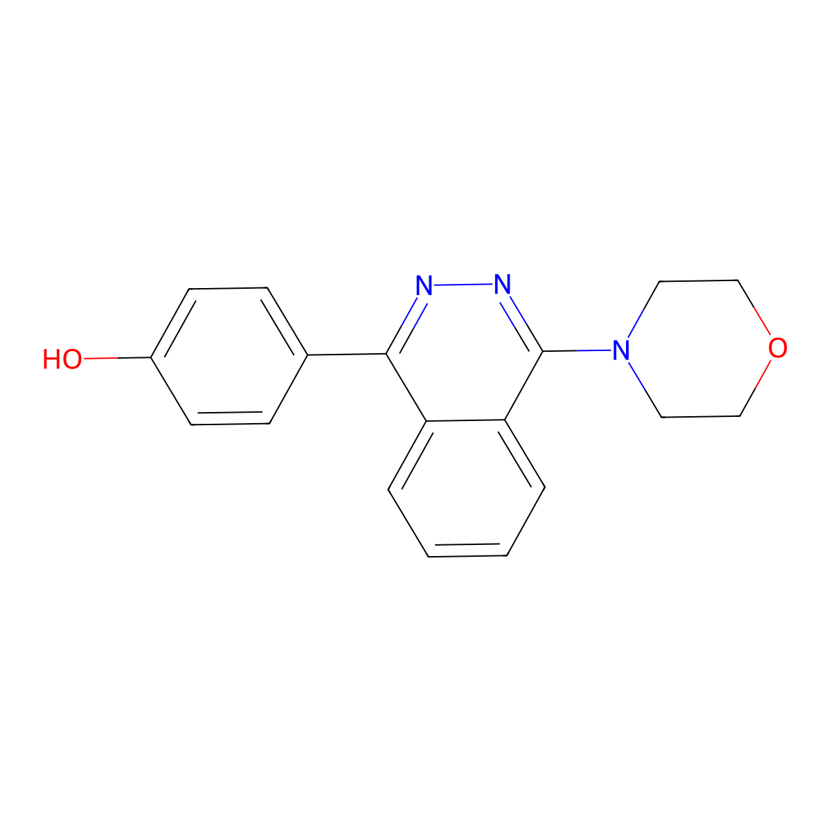 4-(4-Morpholinophthalazin-1-yl)phenol molecular structure, CAS 510759-76-9