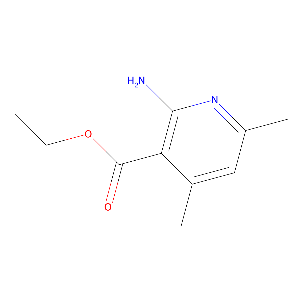 Ethyl 2-Amino-4,6-dimethylpyridine-3-carboxylate molecular structure, CAS 51076-39-2