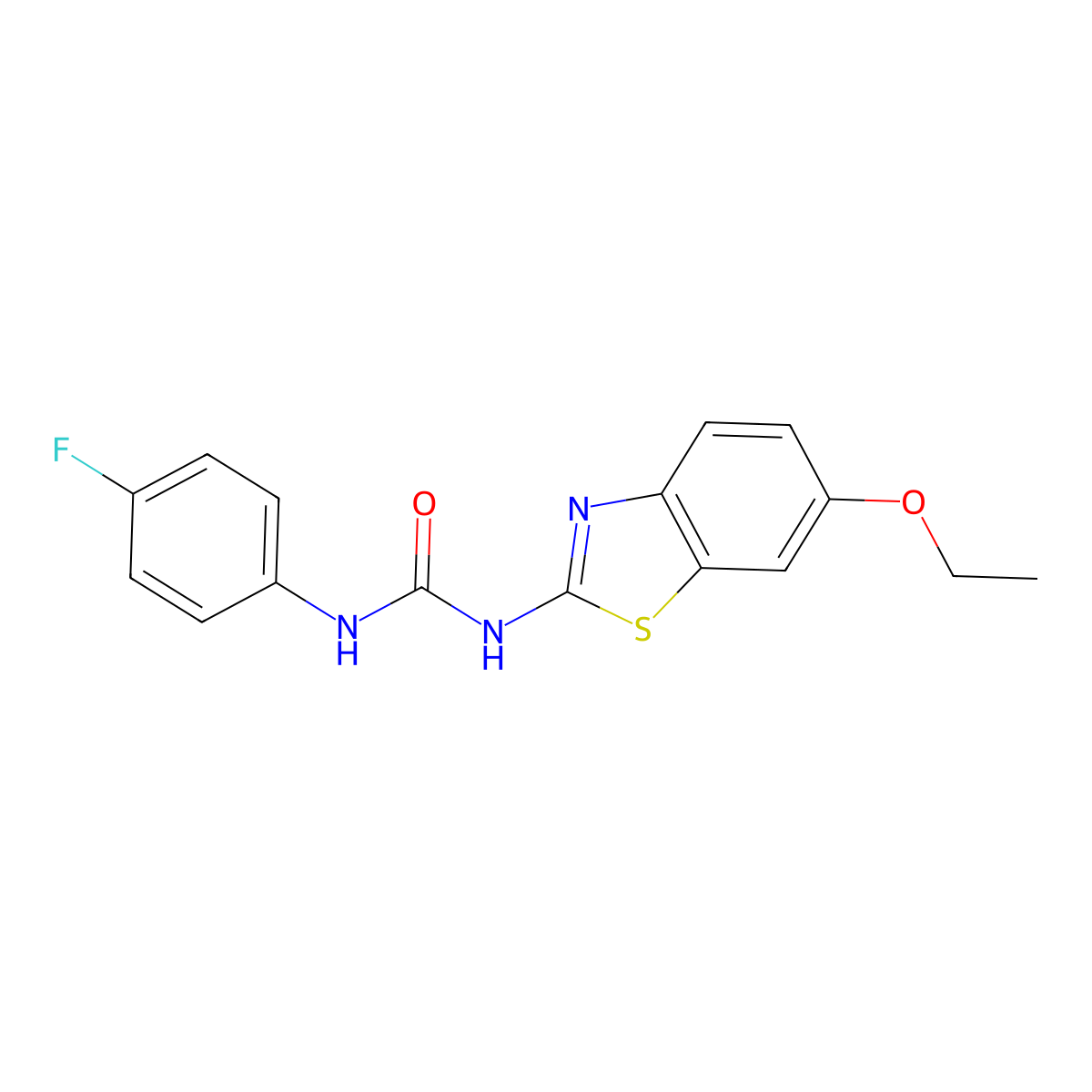 1-(6-Ethoxy-1,3-benzothiazol-2-yl)-3-(4-fluorophenyl)urea molecular structure, CAS 510764-17-7