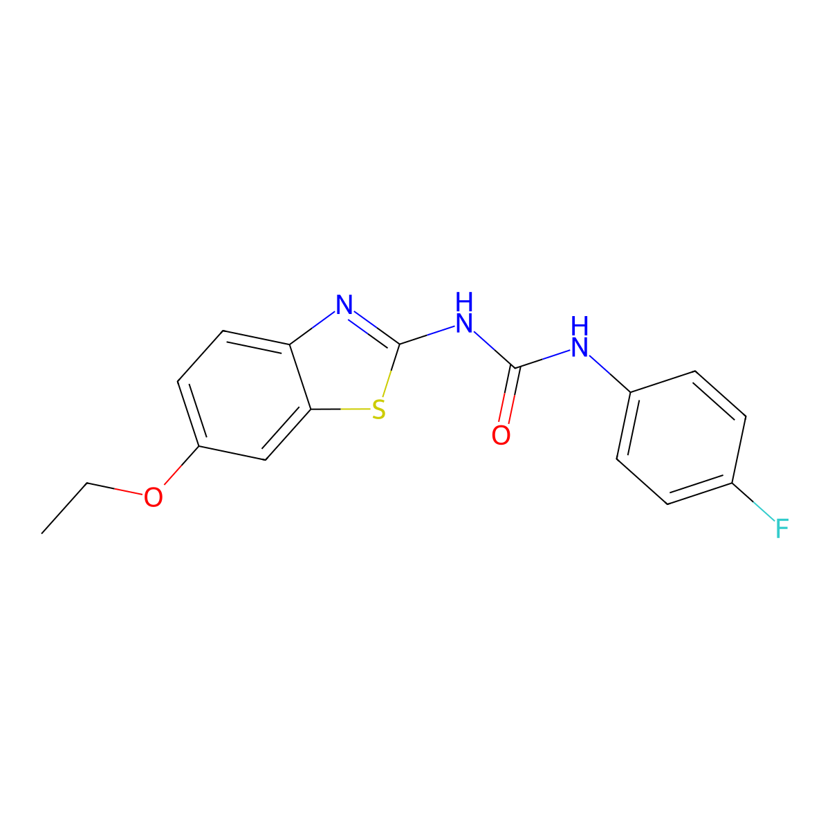 1-(6-Ethoxy-1,3-benzothiazol-2-yl)-3-(4-fluorophenyl)urea molecular structure, CAS 510764-17-7
