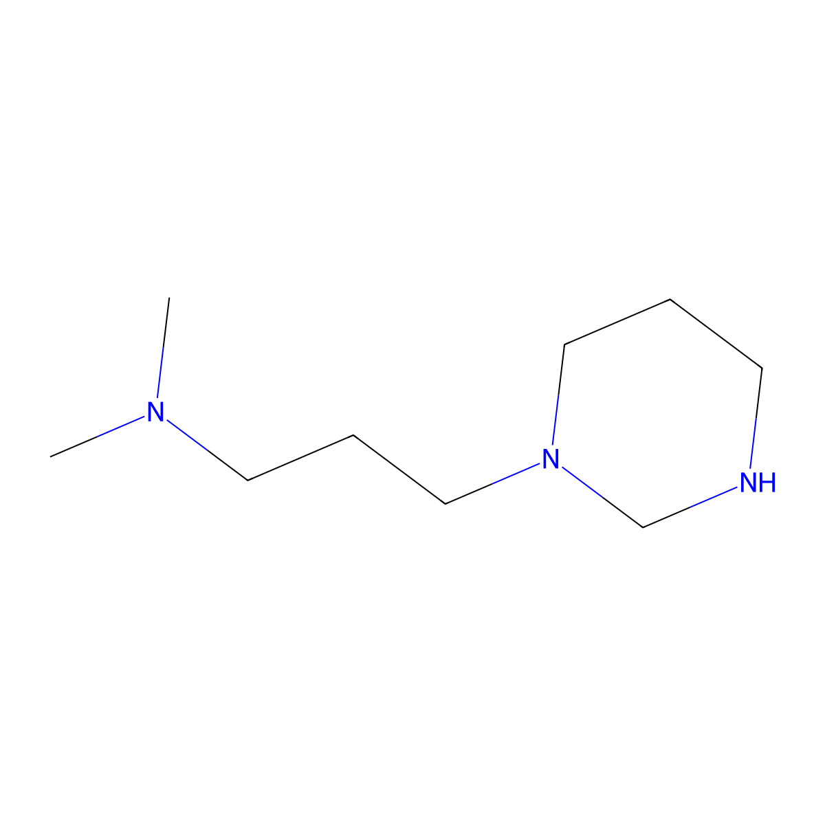 Dimethyl-[3-(tetrahydro-pyrimidin-1-yl)-propyl]-amine molecular structure, CAS 510764-57-5