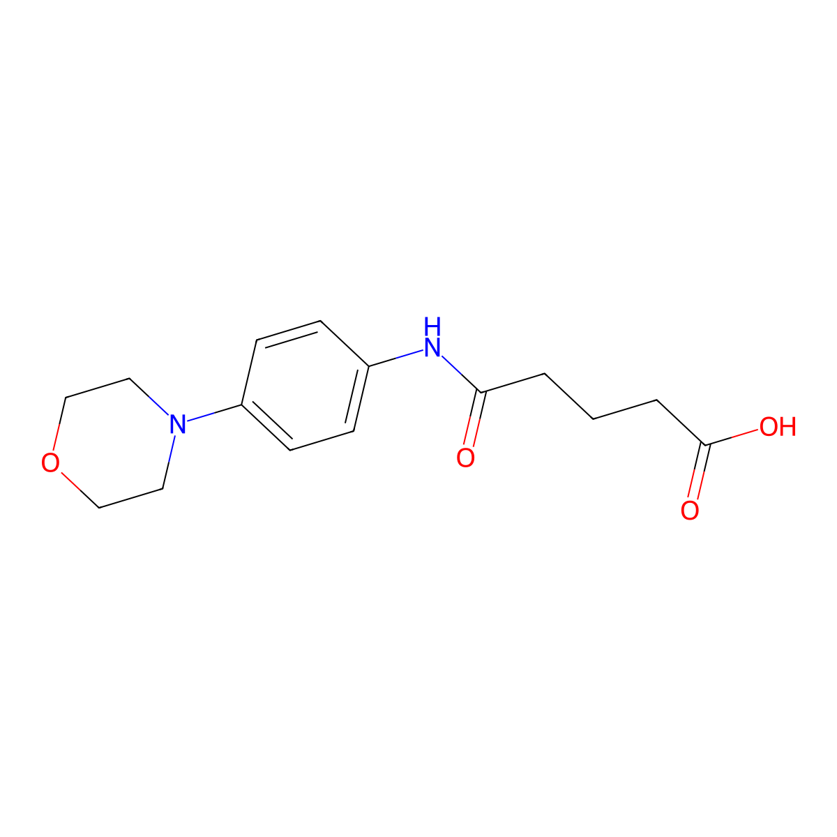 4-(4-Morpholin-4-yl-phenylcarbamoyl)-butyric acid molecular structure, CAS 510764-91-7