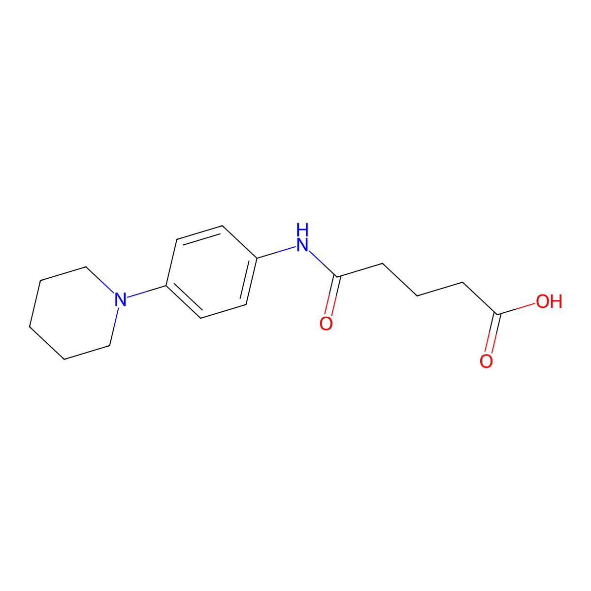 4-(4-Piperidin-1-yl-phenylcarbamoyl)-butyric acid molecular structure, CAS 510764-93-9