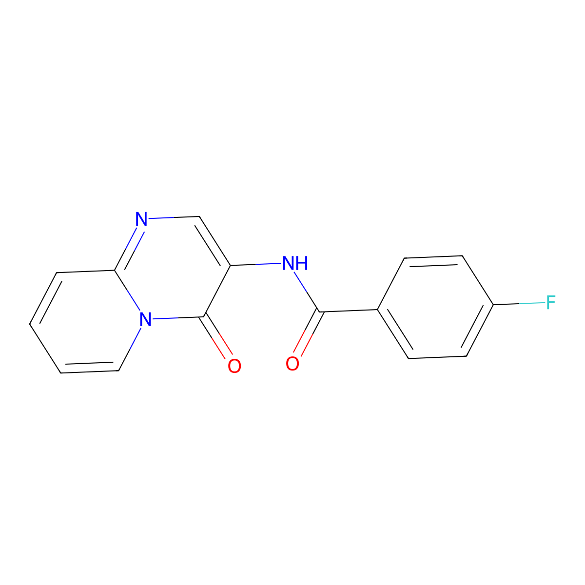 4-fluoro-N-(4-oxopyrido[1,2-a]pyrimidin-3-yl)benzamide molecular structure, CAS 510765-22-7