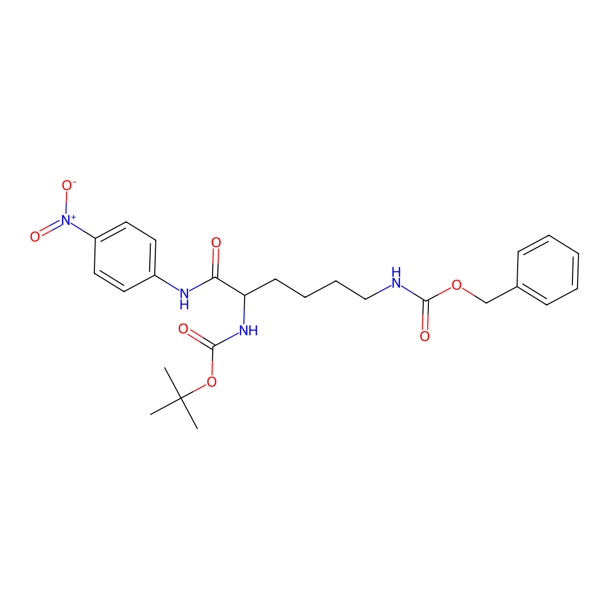 Boc-lys(Z)-pna molecular structure, CAS 51078-31-0