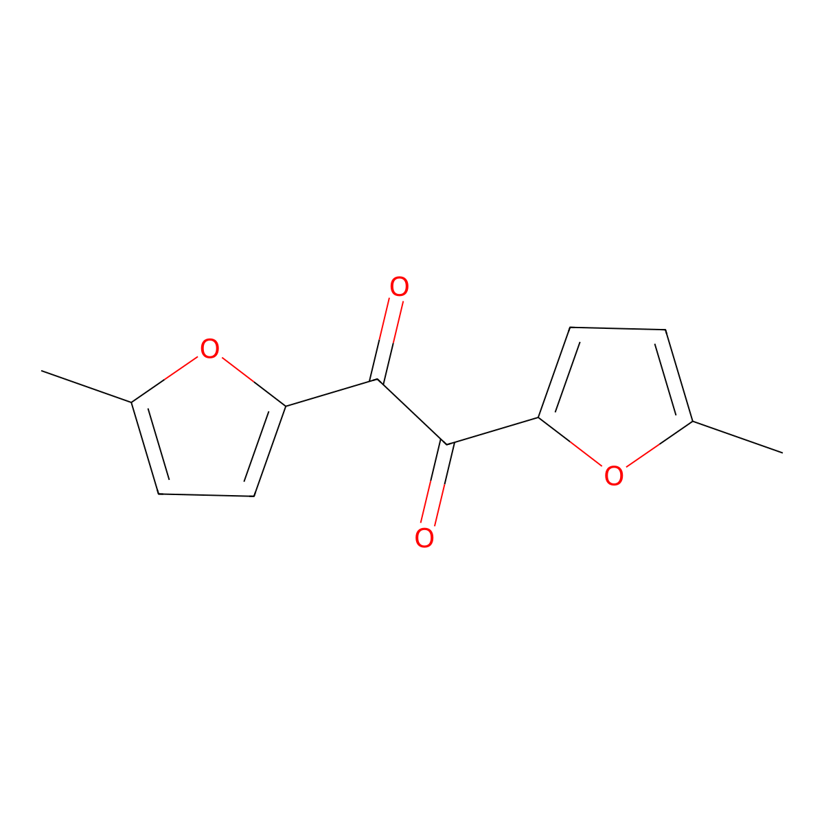 1,2-Bis(5-methylfuran-2-yl)ethane-1,2-dione molecular structure, CAS 51079-12-0