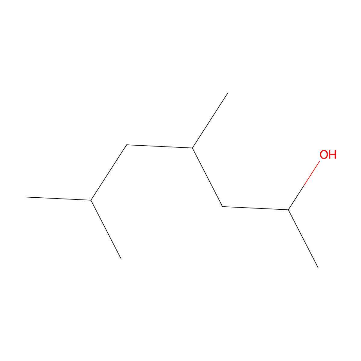 4,6-Dimethylheptan-2-ol molecular structure, CAS 51079-52-8