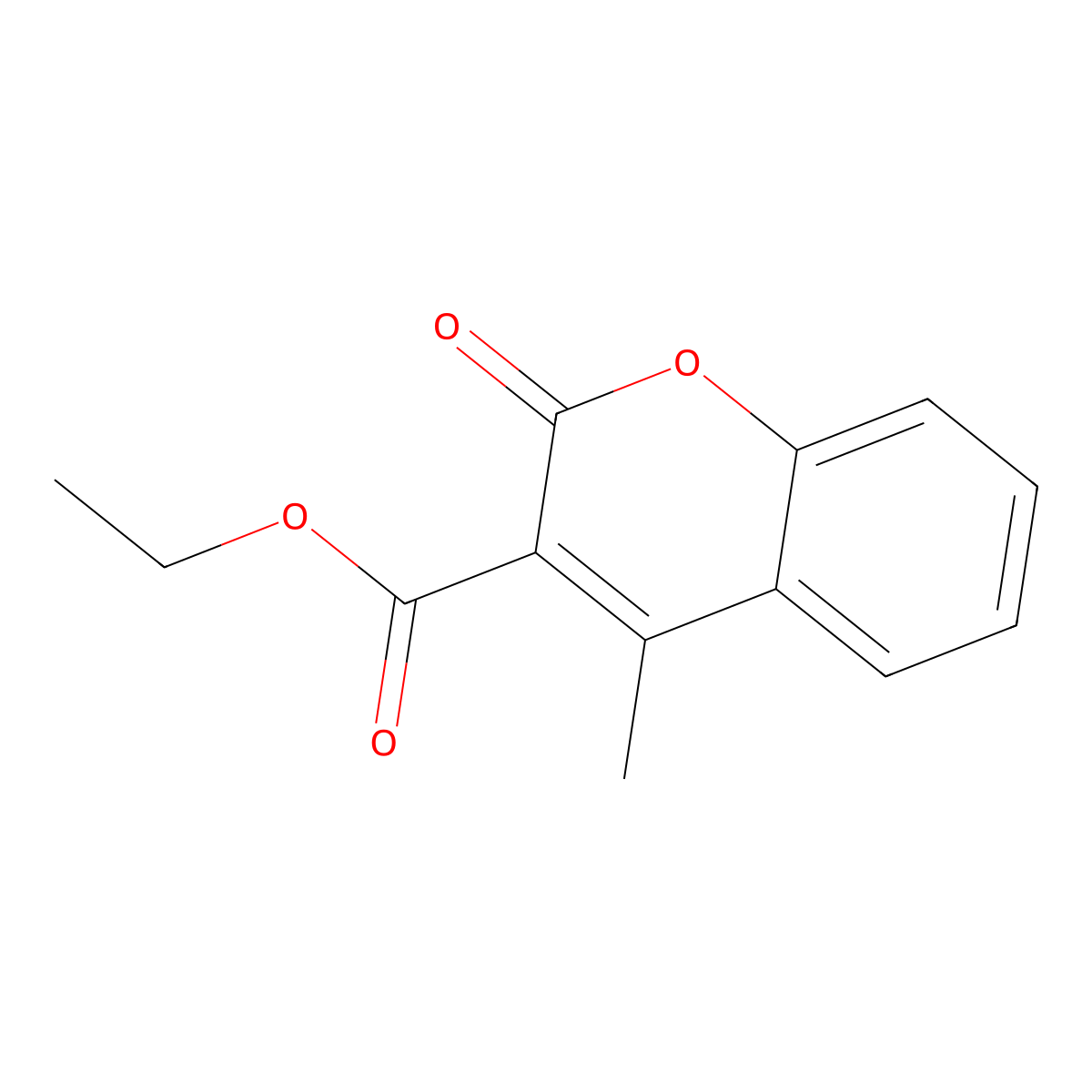 Ethyl 4-methyl-2-oxo-2H-chromene-3-carboxylate molecular structure, CAS 51081-69-7