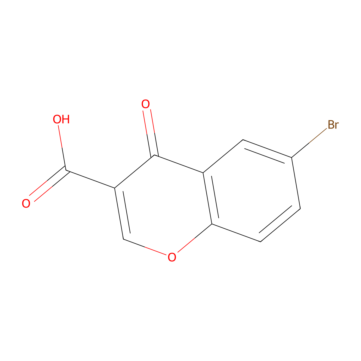 6-Bromochromone-3-carboxylic acid molecular structure, CAS 51085-91-7