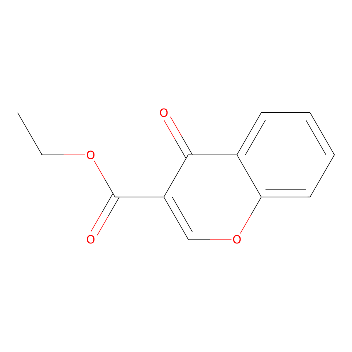 Ethyl 4-oxo-4H-chromene-3-carboxylate molecular structure, CAS 51085-94-0