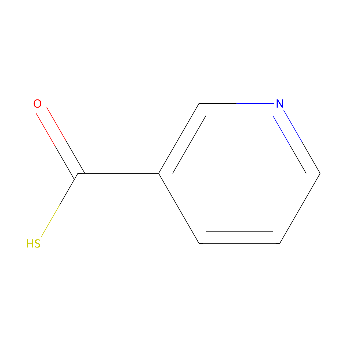 Thionicotinic Acid molecular structure, CAS 51087-03-7