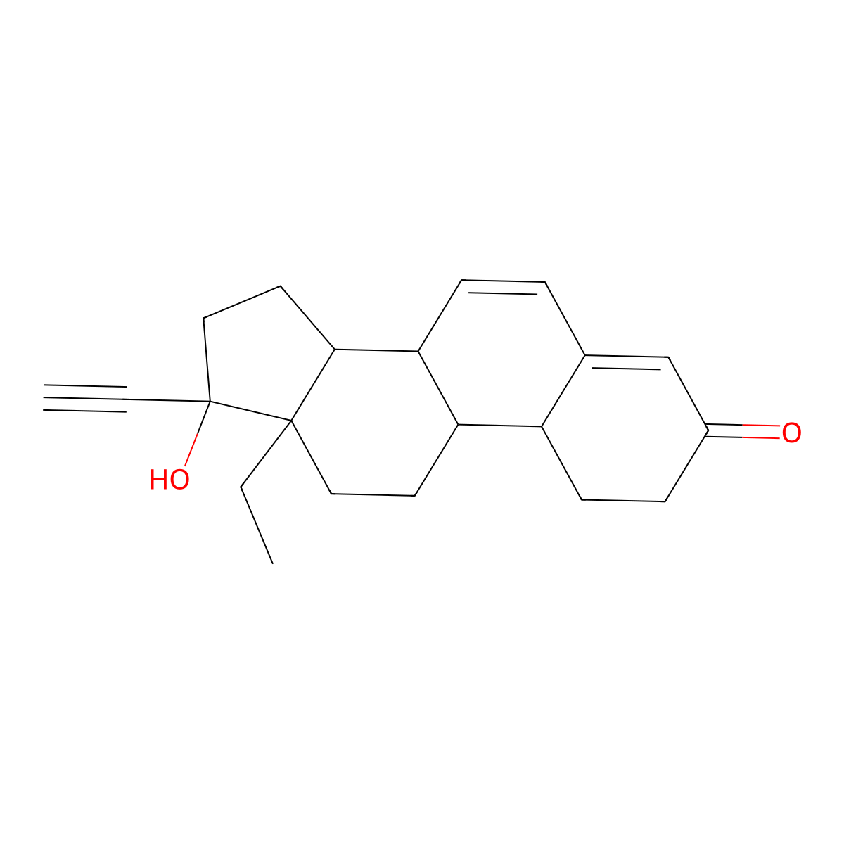 delta6-Levonorgestrel molecular structure, CAS 51087-61-7
