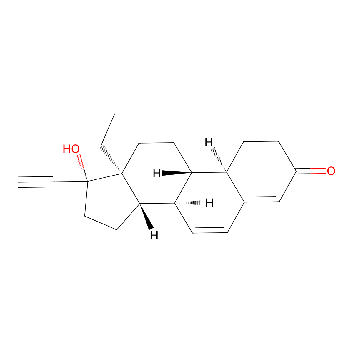 delta6-Levonorgestrel molecular structure, CAS 51087-61-7
