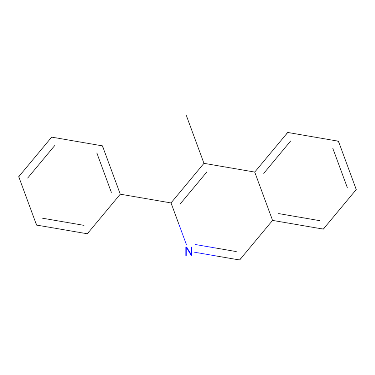 4-Methyl-3-phenylisoquinoline molecular structure, CAS 51089-62-4