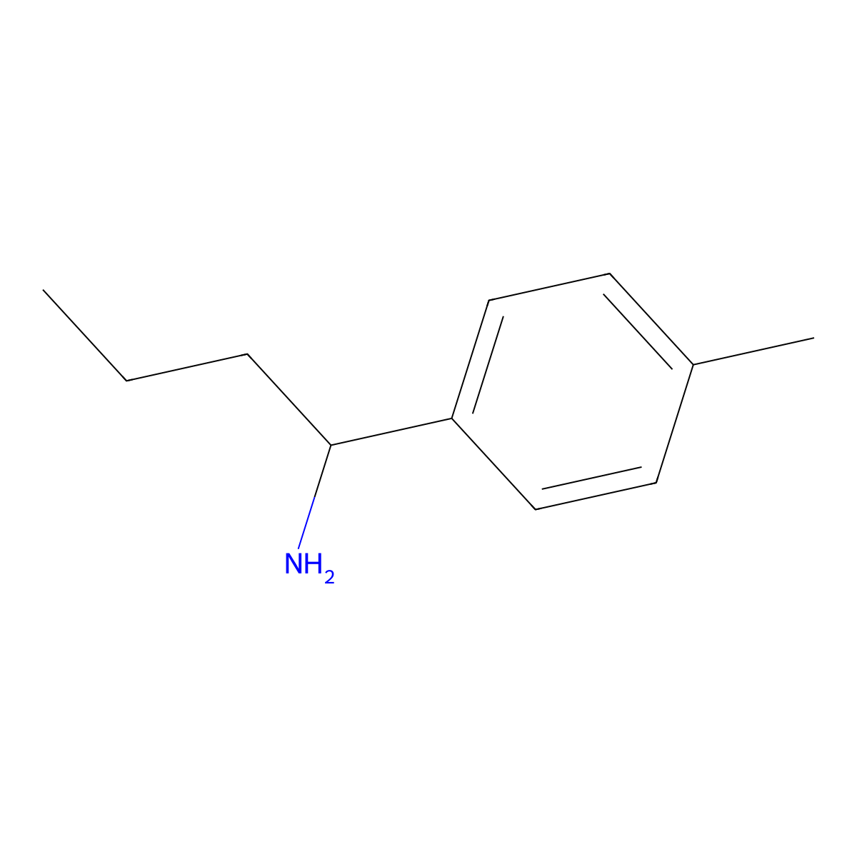 1-(p-Tolyl)butan-1-amine molecular structure, CAS 51089-96-4