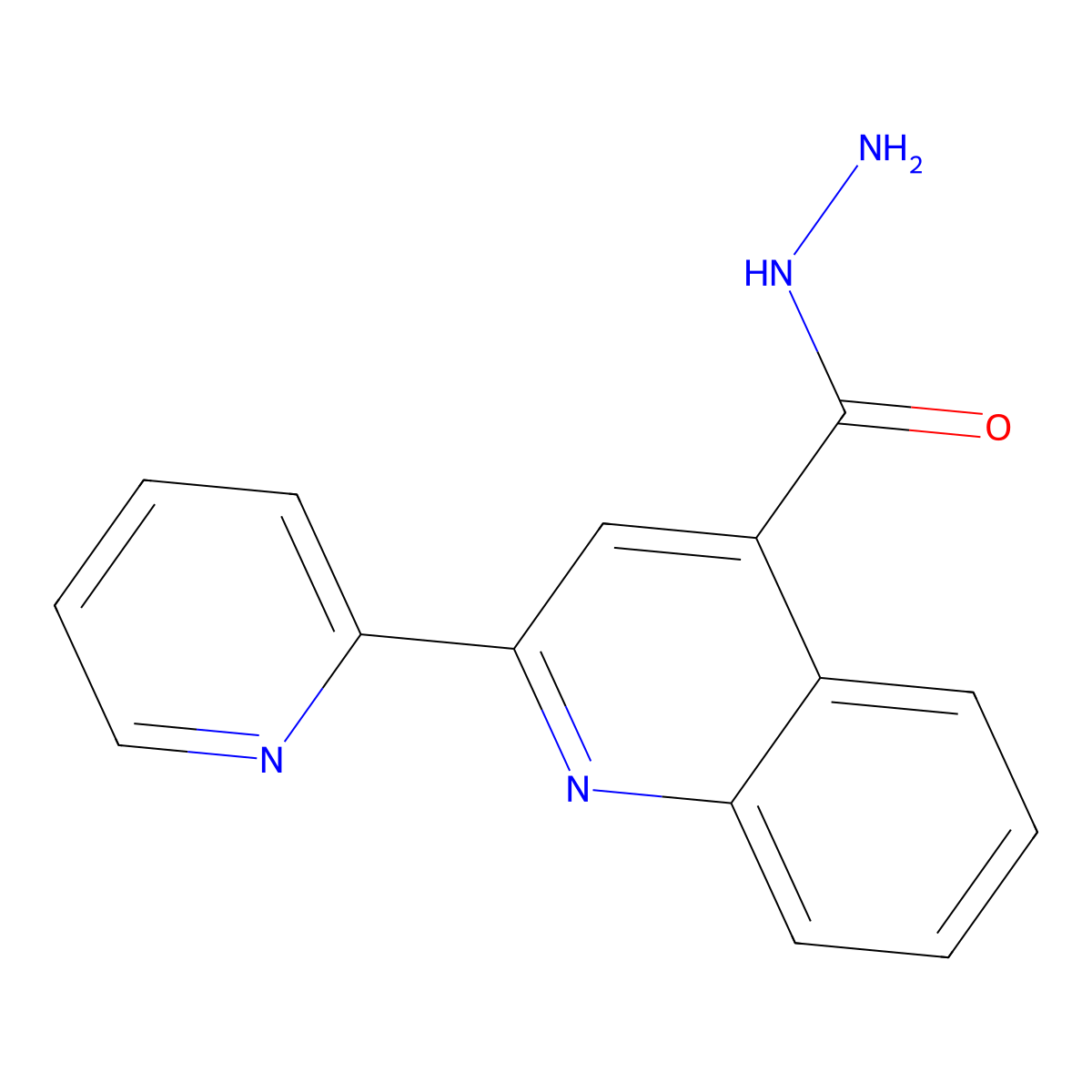 2-Pyridin-2-ylquinoline-4-carbohydrazide molecular structure, CAS 5109-96-6