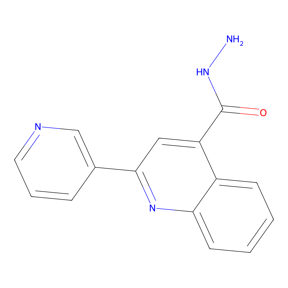 2-(Pyridin-3-yl)quinoline-4-carbohydrazide molecular structure, CAS 5109-97-7