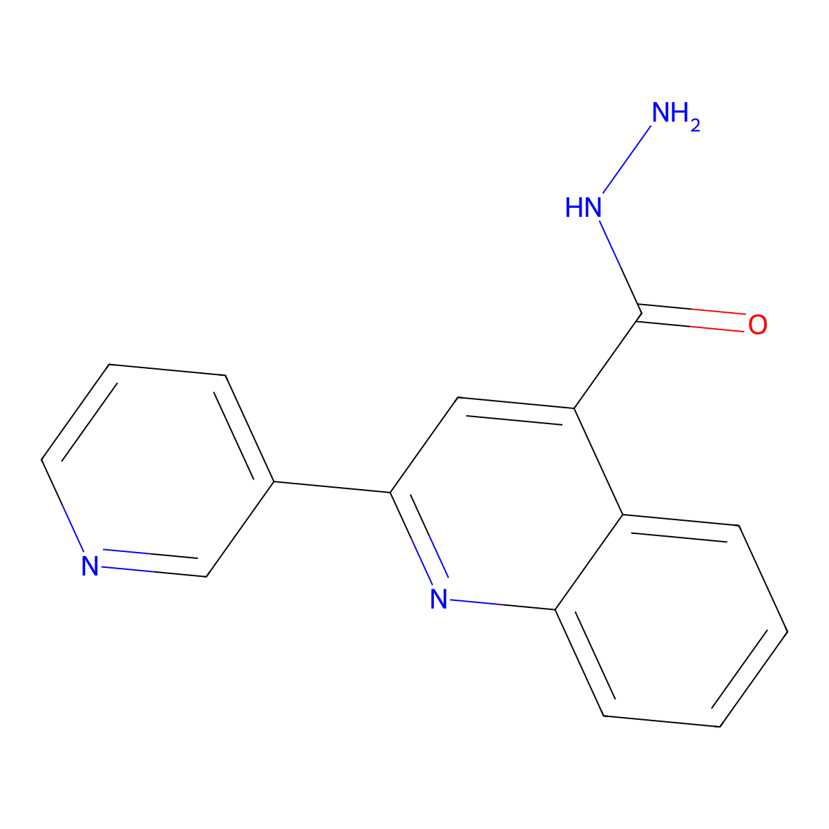 2-(Pyridin-3-yl)quinoline-4-carbohydrazide molecular structure, CAS 5109-97-7